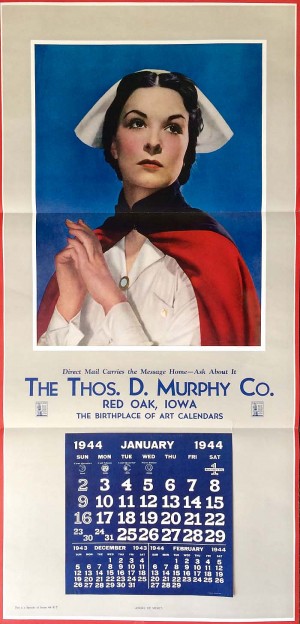 Thos. D. Murphy Co. Calendar Angel of Mercy